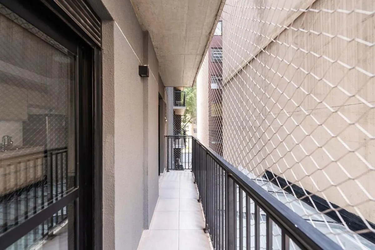 36 New Studio Balcony Paulista サンパウロ アパート